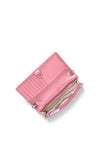 Michael Kors Jet Set Signature Logo Print Smartphone Crossbody Bag, Pink