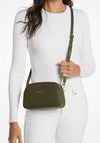 MICHAEL Michael Kors Jet Set Leather Small Dome Crossbody Bag, Deep Green