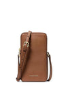 MICHAEL Michael Kors Jet Set Small Pebbled Leather Crossbody Bag, Brown