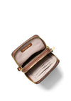 MICHAEL Michael Kors Jet Set Small Pebbled Leather Crossbody Bag, Brown
