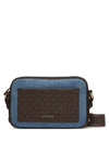 MICHAEL Michael Maeve Medium Canvas Crossbody Bag, Blue