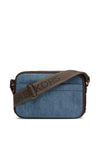 MICHAEL Michael Maeve Medium Canvas Crossbody Bag, Blue