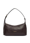 MICHAEL Michael Kors Teddy Pebbled Shoulder Bag, Chocolate Brown