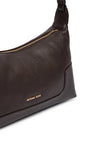 MICHAEL Michael Kors Teddy Pebbled Shoulder Bag, Chocolate Brown