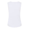 Micha Small Logo Rhinestone Detail Tank Top, White