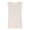 Micha Small Logo Rhinestone Detail Tank Top, Light Beige