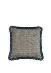Malini Chicago Jacquard Multi Thread Cushion 45x45cm, Navy