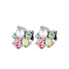 Dyrberg/Kern Minnie Earrings, Silver & Pastel Multi