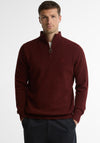 Barbour Men's Essential Half Zip Jumper, Ruby