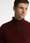 Barbour Men's Essential Half Zip Jumper, Ruby