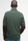 Barbour Men’s Patch Elbow Cardigan, Olive Green