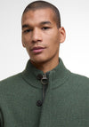Barbour Men’s Patch Elbow Cardigan, Olive Green