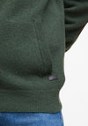 Barbour Men’s Patch Elbow Cardigan, Olive Green
