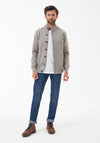 Barbour Mens Patch Zip Cardigan, Stone