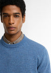 Barbour Men’s Tisbury Crew Neck Jumper, Tarn Blue