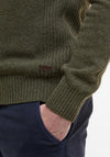 Barbour Men’s Nelson Essential Knit Half Zip Sweater, Seaweed Green