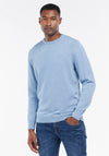 Barbour Men’s Pima Cotton Crew Neck Sweater, Dark Chambray Blue