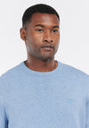 Barbour Men’s Pima Cotton Crew Neck Sweater, Dark Chambray Blue
