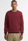 Barbour Men’s Pima Cotton Crew Neck Sweater, Rust Orange