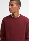 Barbour Men’s Pima Cotton Crew Neck Sweater, Rust Orange