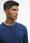 Barbour Men’s Pima Cotton Crew Neck Sweater, Inky Blue Marl