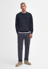 Barbour Men’s Pima Cotton Crew Neck Sweater, Navy