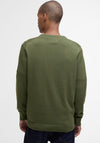 Barbour Men’s Pima Cotton Crew Neck Sweater, Olive Green