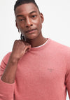 Barbour Men’s Pima Cotton Crew Neck Sweater, Pink Clay