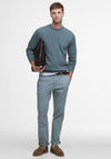 Barbour Men’s Pima Cotton Crew Neck Sweater, Vintage Teal