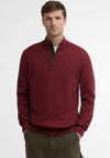 Barbour Men’s Cotton Half Zip Sweater, Russet Orange