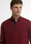 Barbour Men’s Cotton Half Zip Sweater, Russet Orange