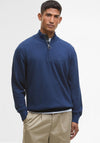 Barbour Men’s Half Zip Sweater, Inky Blue Marl