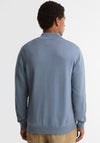 Barbour Men’s Cotton Half Zip Knitted Sweater, Tarn Blue