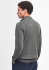 Barbour Men’s Cotton Half Zip Knitted Sweater, Olive Marl