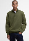 Barbour Men’s Half Zip Sweater, Winter Green