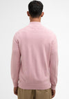 Barbour Men’s Cotton Half Zip Sweater, Pink
