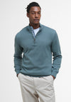 Barbour Men’s Half Zip Sweater, Vintage Teal