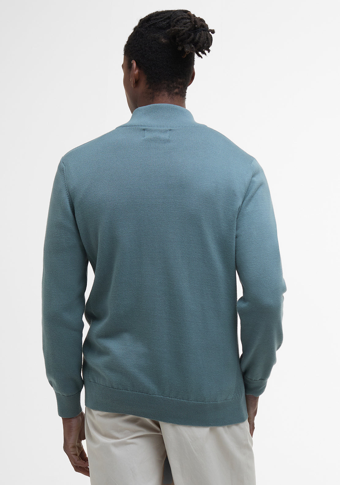 Barbour Men’s Half Zip Sweater, Vintage Teal