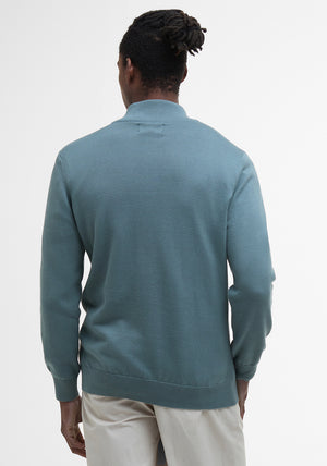 Barbour Men’s Half Zip Sweater, Vintage Teal