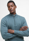 Barbour Men’s Half Zip Sweater, Vintage Teal