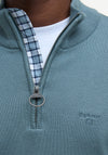 Barbour Men’s Half Zip Sweater, Vintage Teal