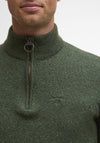Barbour Men’s Tisbury Half Zip Jumper, Forest Green