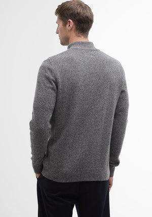 Barbour Men's Tisbury Half Zip Jumper, Grey