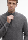 Barbour Men's Tisbury Half Zip Jumper, Grey