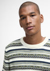 Barbour Men’s Topcliffe Fairisle Jumper, Navy Multi