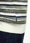 Barbour Men’s Topcliffe Fairisle Jumper, Navy Multi