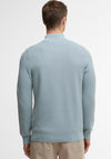 Barbour Men’s Essential Honeycomb Knit Half Zip Sweater, Slate Blue