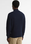 Barbour Men's Herringbone Knit Half Zip Sweater, Navy