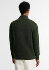 Barbour Men's Essential Fleck Half Zip Jumper, Olive Green