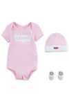 Levi’s Baby Logo Vest 3 Piece Gift Set, Fairy Tale